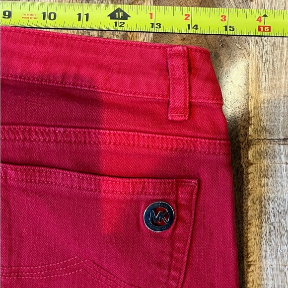 NWT Michael Kors MK Logo Izzy Skinny Jeans Size 6 - Picture 8 of 9